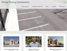 Tablet Screenshot of primepaving.com